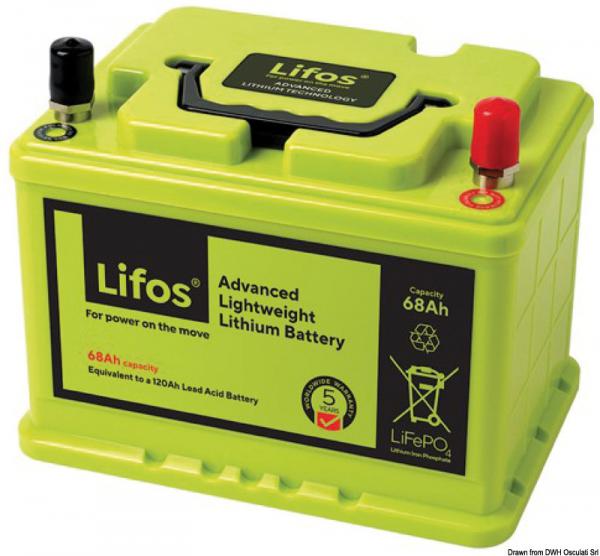 Lifos Lithium-Batterien 12,8 V 68 Ah 257x175x190